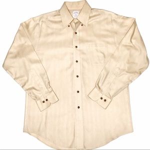 Brooks Brothers Golden Wheat Men Button Down Shirt